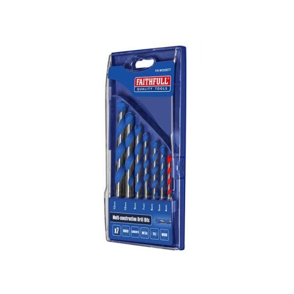 Multi Construction Drill Set, 7 Piece