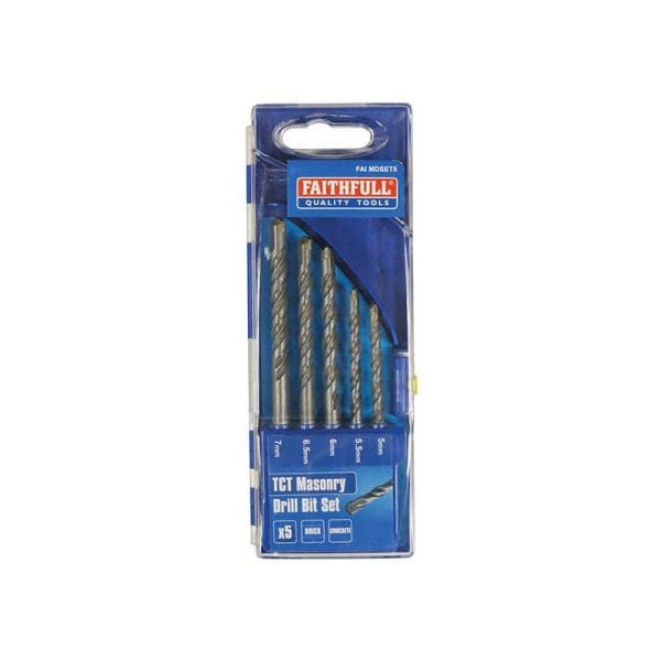 Standard Masonry Drill Set of 5 5-7mm