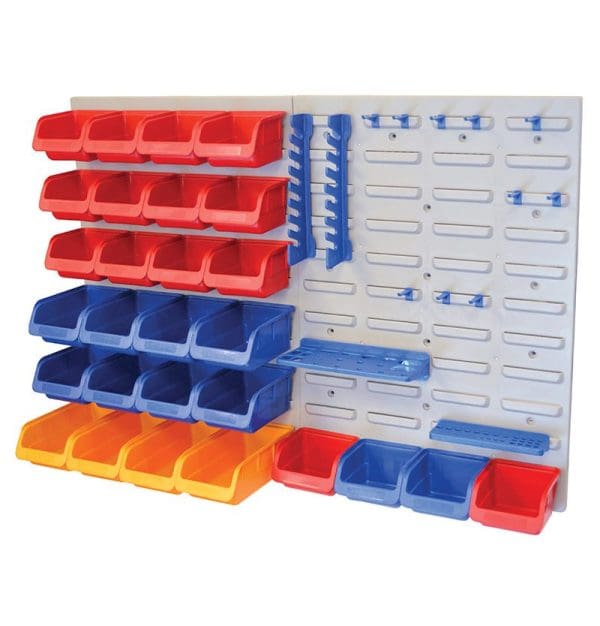 Storage Bin Set with Wall Panels 43 Piece
