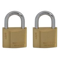Brass Padlock Keyed Alike 2 x 40mm