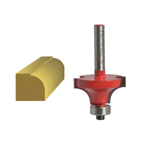 Router Bit TCT Rounding Over 15.8mm x 9.5mm 1/4in Shank