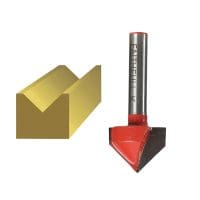 Router Bit TCT V-Groove 13.0mm x 19.1mm 1/4in Shank