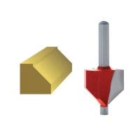 Router Bit TCT 45º Chamfer 1/4in Shank