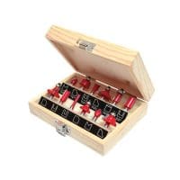 1/4in TCT Router Bit Set, 12 Piece