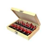 1/2in TCT Router Bit Set, 15 Piece