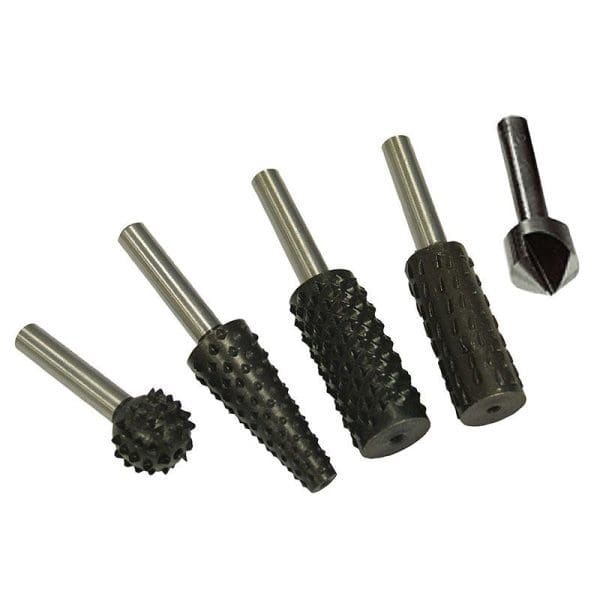 Rotary Rasps (4) and Countersink (1) Set