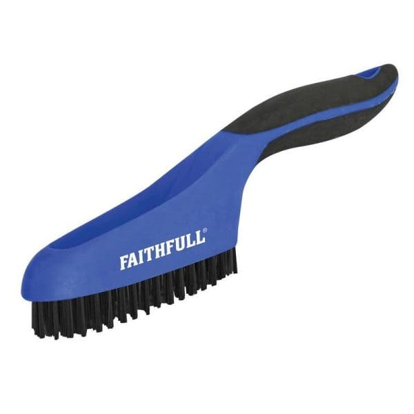 Scratch Brush Soft Grip 4 x 16 Row Plastic