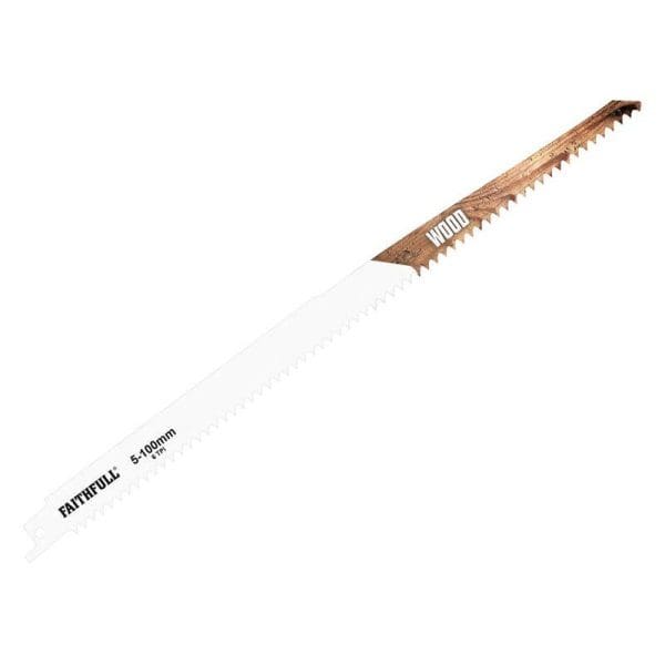 S1411D Sabre Saw Blade Wood 300mm 6 TPI (Pack of 5)