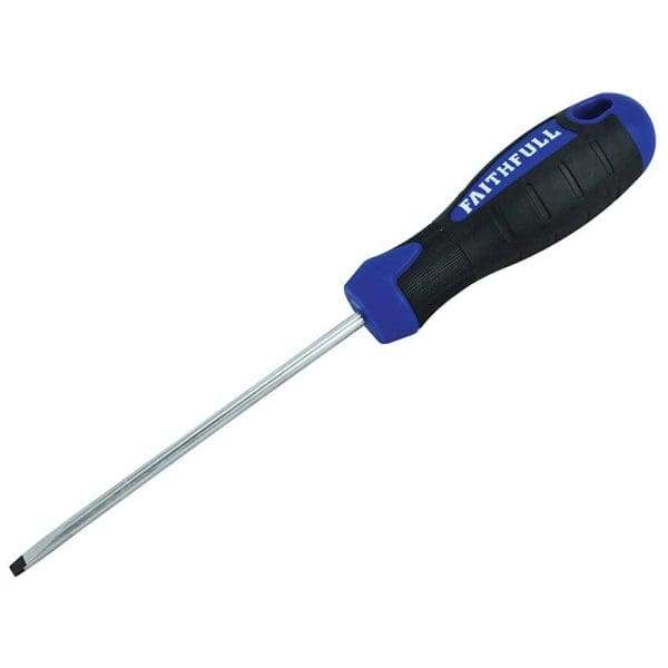 Soft Grip Screwdriver Parallel Slotted Tip 4.0 x 100mm