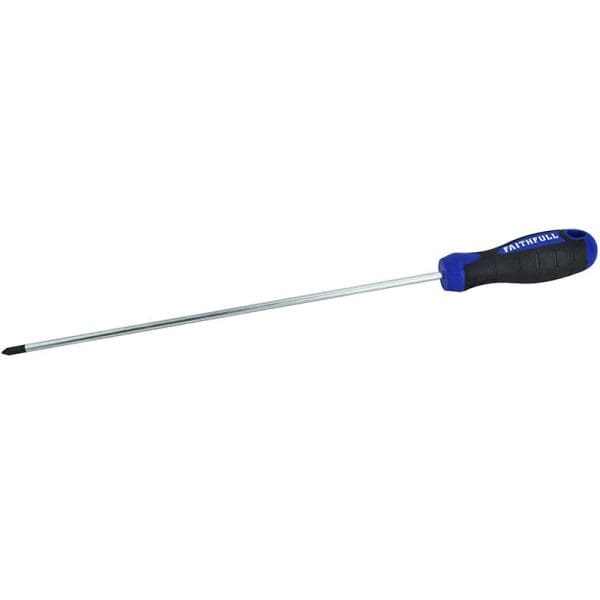 Soft Grip Screwdriver Pozidriv Tip PZ1 x 250mm Long Reach