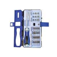 Ratchet Screwdriver and Socket Set, 33 Piece