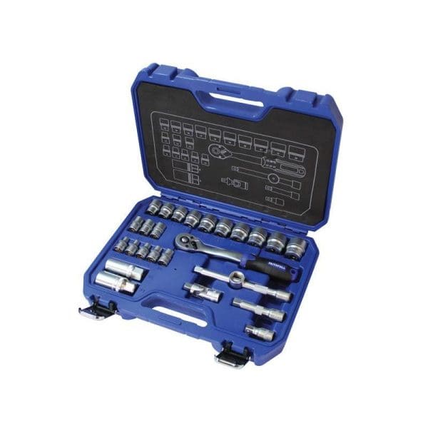Socket Set of 26 Metric 3/8in Drive