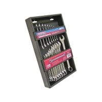 Chrome Vanadium Combination Spanner Set, 18 Piece