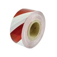 Heavy-Duty Barrier Tape Red and White 70mm x 250m