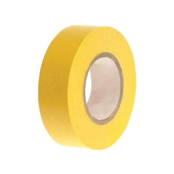 PVC Electrical Tape Yellow 19mm x 20m