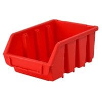 Interlocking Storage Bin Size 2 Red 116 x 161 x 75mm