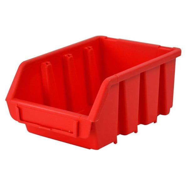 Interlocking Storage Bin Size 2L Red 116 x 212 x 75mm