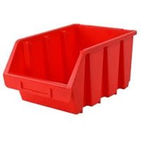 Interlocking Storage Bin Size 4 Red 209 x 340 x 155mm
