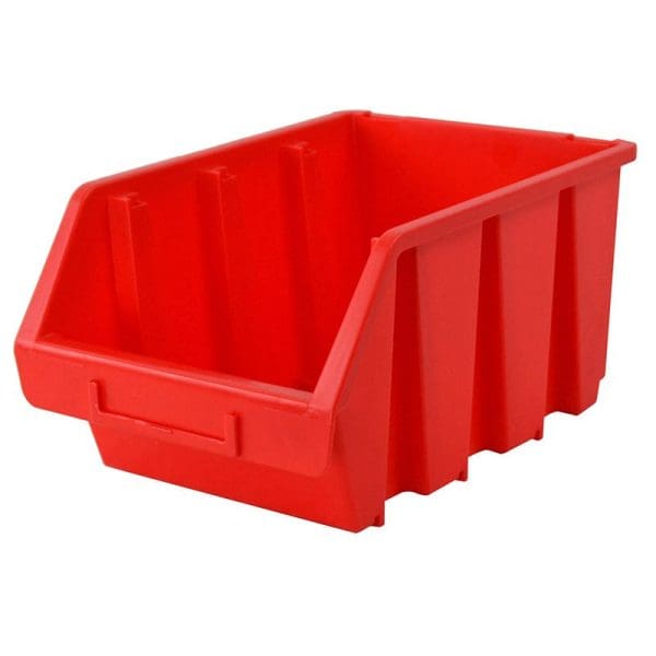 Interlocking Storage Bin Size 4 Red 209 x 340 x 155mm
