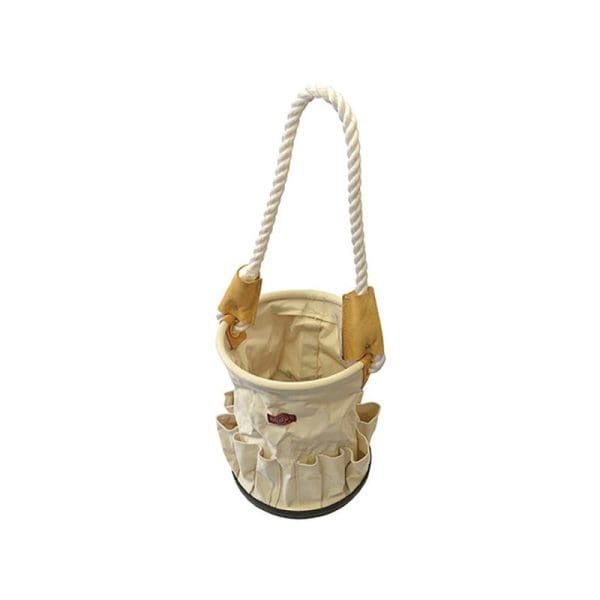 Canvas Tool Bucket with Rope Handle