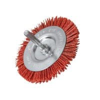 Nylon Wheel Flat 75mm x 6mm Shank