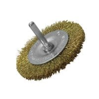 Wire Brush 75mm x 6mm Shank, 0.30 Brass Wire
