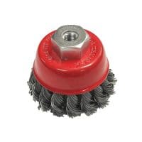 Wire Cup Brush Twist Knot 65mm M14x2, 0.50mm Steel Wire