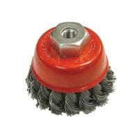 Wire Cup Brush Twist Knot 65mm M10x1.5, 0.50mm Steel Wire