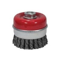 Wire Cup Brush Twist Knot 80mm M14x2, 0.50mm Steel Wire