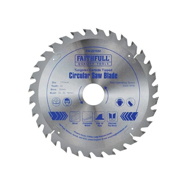 TCT Circular Saw Blade 210 x 35mm x 32T POS
