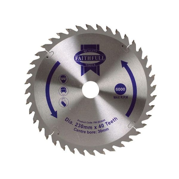 TCT Circular Saw Blade 230 x 30mm x 40T POS