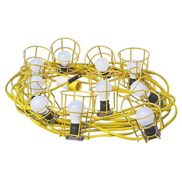Festoon Lights Low Energy 10 LED Bulbs 110V 22m