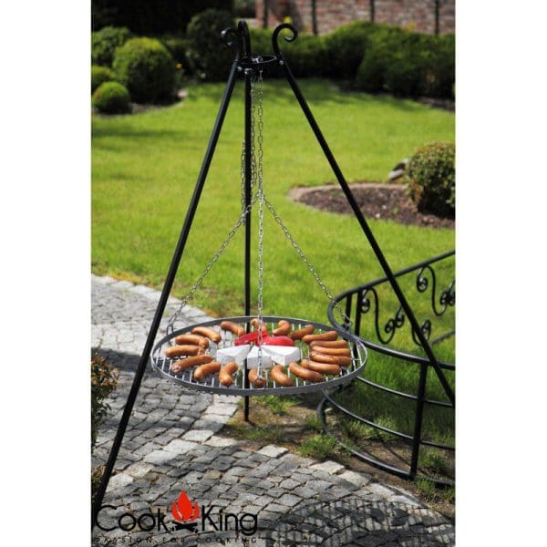 180cm Tripod with 70cm Stainless Steel Grate