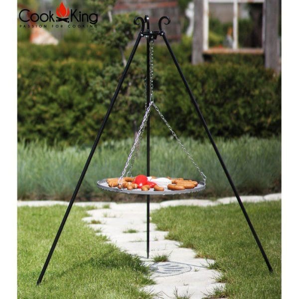 180cm Tripod with 70cm Stainless Steel Grate - Image 3