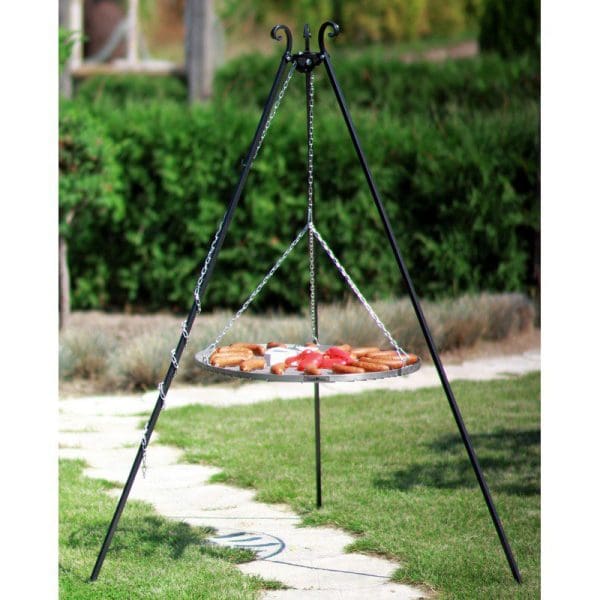 180cm Tripod with 70cm Stainless Steel Grate - Image 4