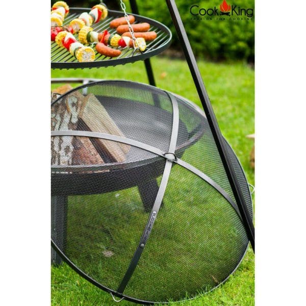 Black Steel Grate Tripod Grill - Image 9