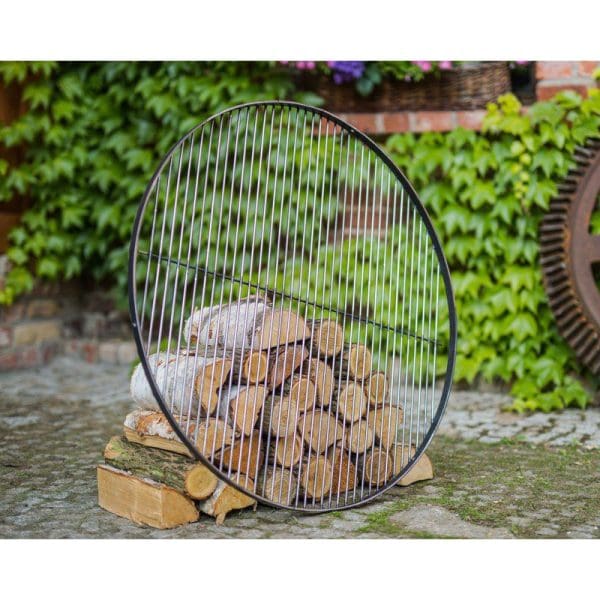 80cm Natural Steel Grate with 4 Handles