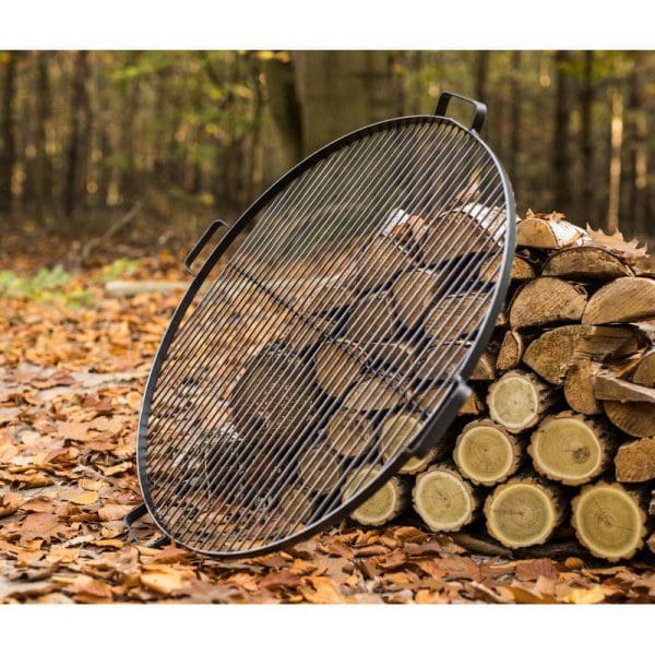 80cm Natural Steel Grate with 4 Handles - Image 3