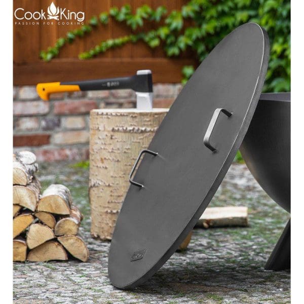 Steel Lid with Rings for Fire Bowls - Image 2