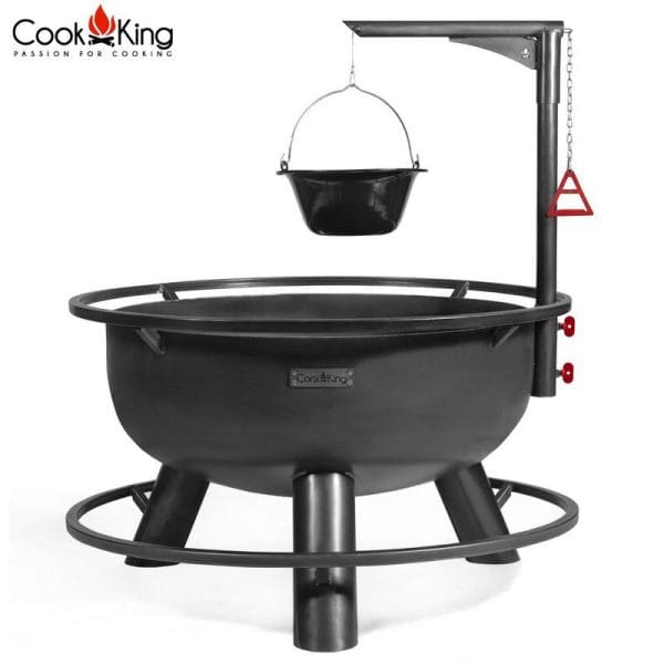 Bandito Fire Bowl with Adjustable Grill Plate - Image 6