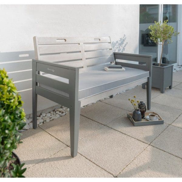 Grigio Two Seat Bench Set