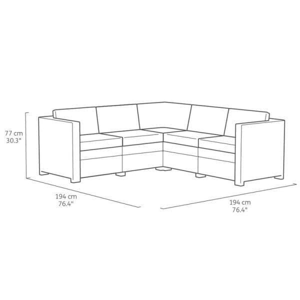 Provence Corner Sofa Set - Image 9
