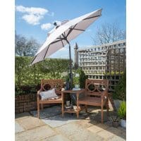 Elizabeth Mouse Grey Parasol 2.2m