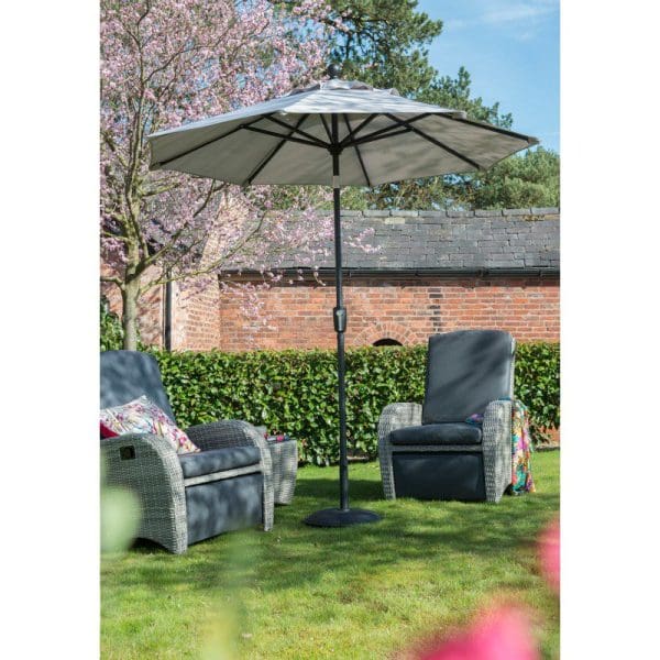 Elizabeth Mouse Grey Parasol 2.2m - Image 3