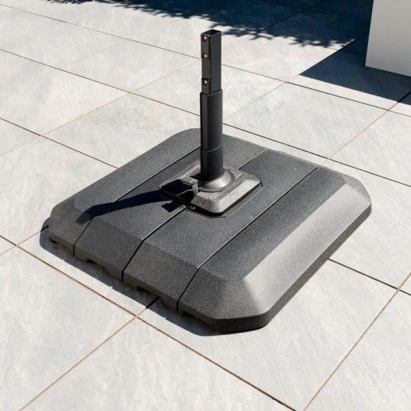 One Box Parasol 3m Round LED Cantilever with Water Filled Base - Image 3