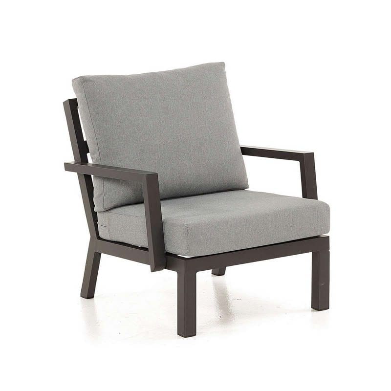 Vogue Aluminium Lounge Chair Grey