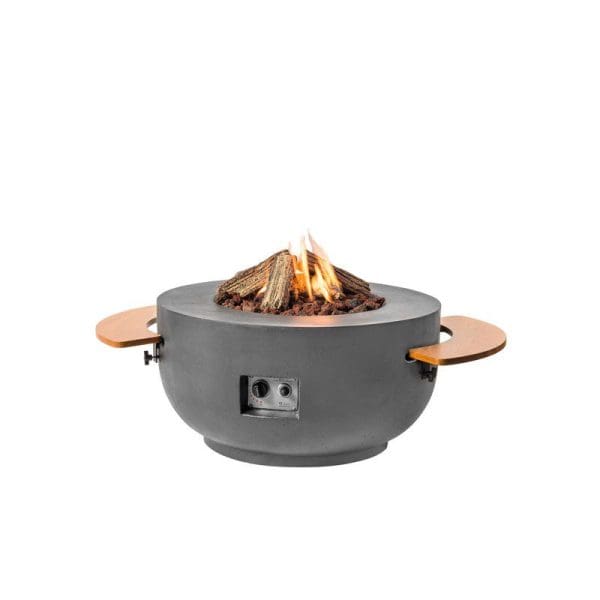 Cocoon Bowl Gas Fire Pit Grey - Image 2