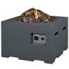 Cocoon Small Square Gas Fire Pit Grey - Image 3
