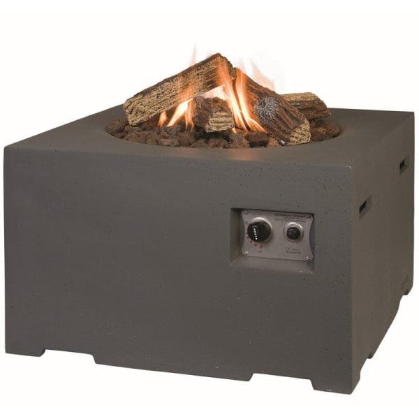 Cocoon Square Gas Fire Pit Grey - Image 2