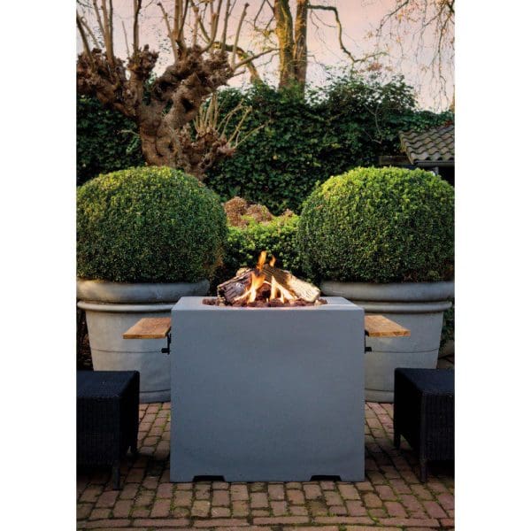 Cocoon Square Gas Fire Pit Grey - Image 4